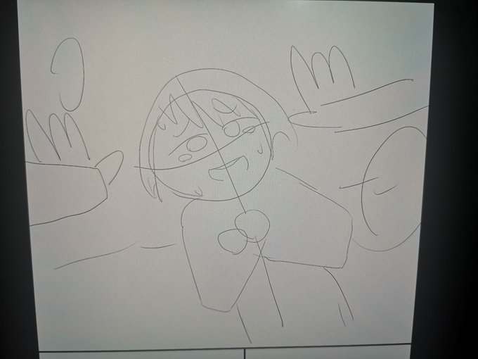 ネーム→下書きの下書き→下書き 