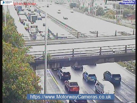 #M62 Westbound is CLOSED between J8 (Burtonwood) and J7 due to an accident - Road not expected to fully re-open before 10:00 - Latest @ Roadca.ms/2469