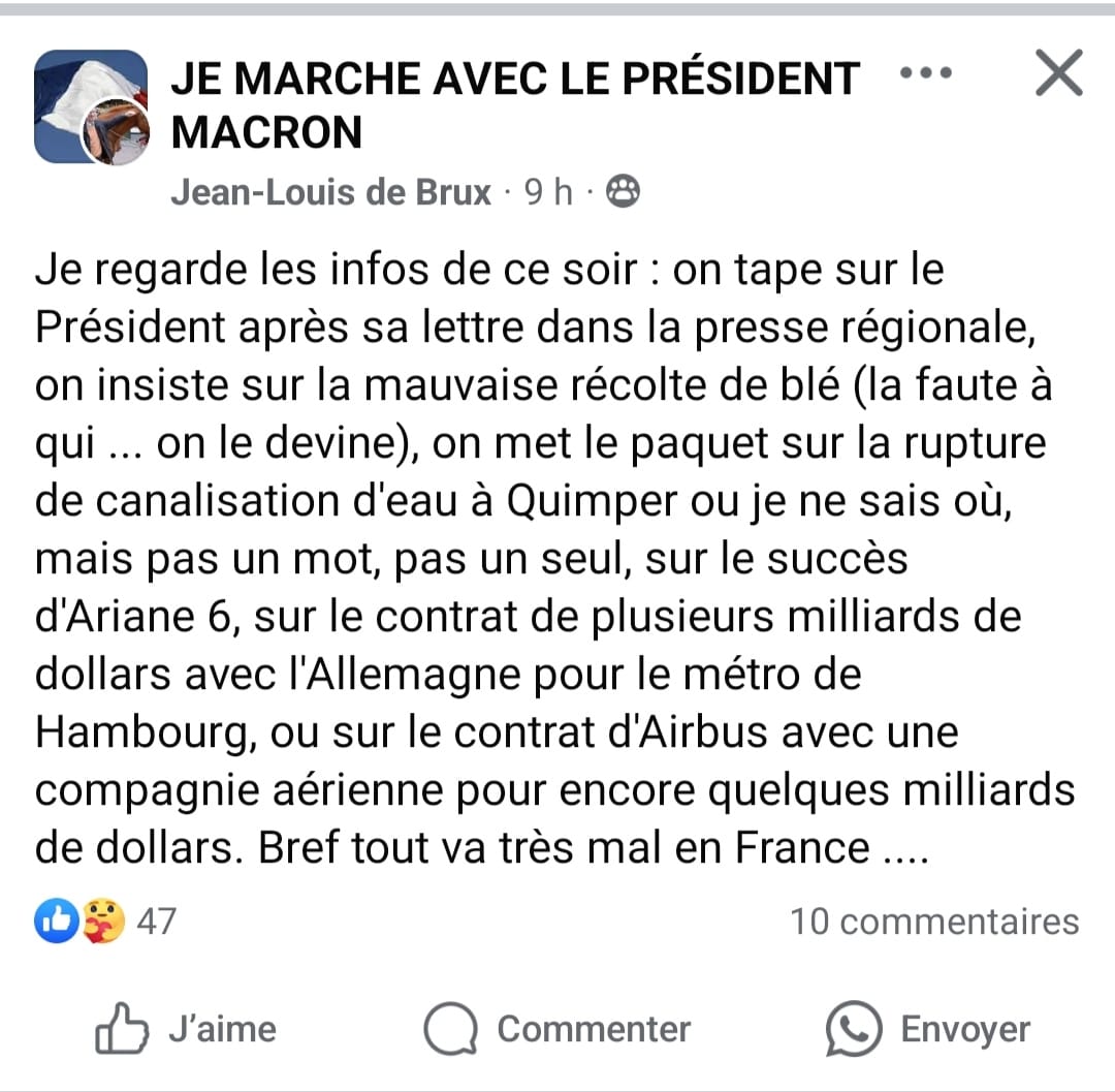 Margotte57000's tweet image. Tous ces chroniqueurs aigris et  indigents qui ne cessent de taper, comme ils le font depuis 7 ans, sur le #présidentMacron,  occultant sciemment ce qui va bien en France !!
Vous savez quoi les journalistes ? #EMacron ne se représente plus en 2027 !