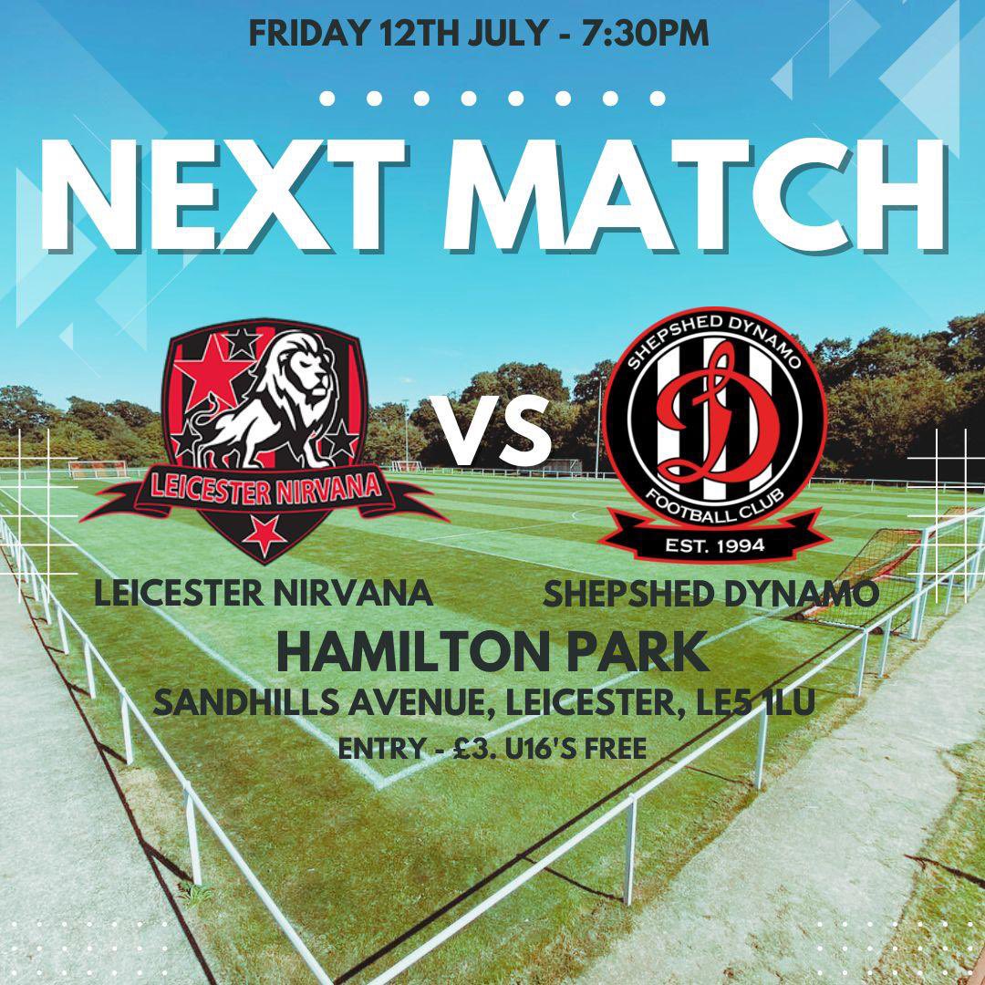 LeicNirvana's tweet photo. Tomorrow Night we host @ShepshedDynamo in our next pre season friendly. https://t.co/eTf8UVWyEQ