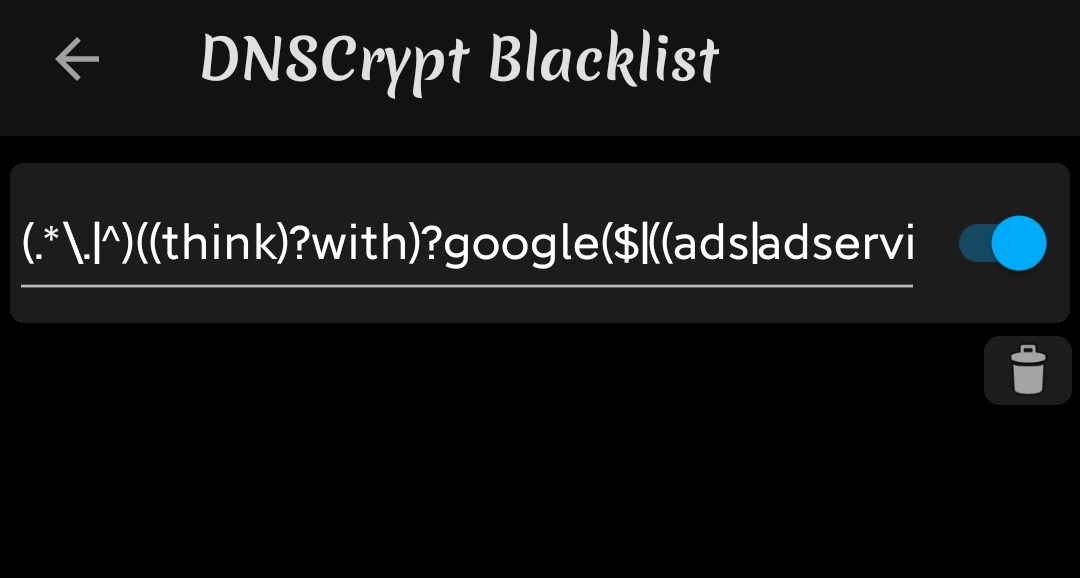 un1xr00t's tweet photo. Memblokir iklan google dalam aplikasi menggunakan regex contoh tradingview 😂 invizible pro - dnscrypt blacklist - regex google 😎 #TradingView #Tips #android #trickhack https://t.co/Q60vKk3EyN
