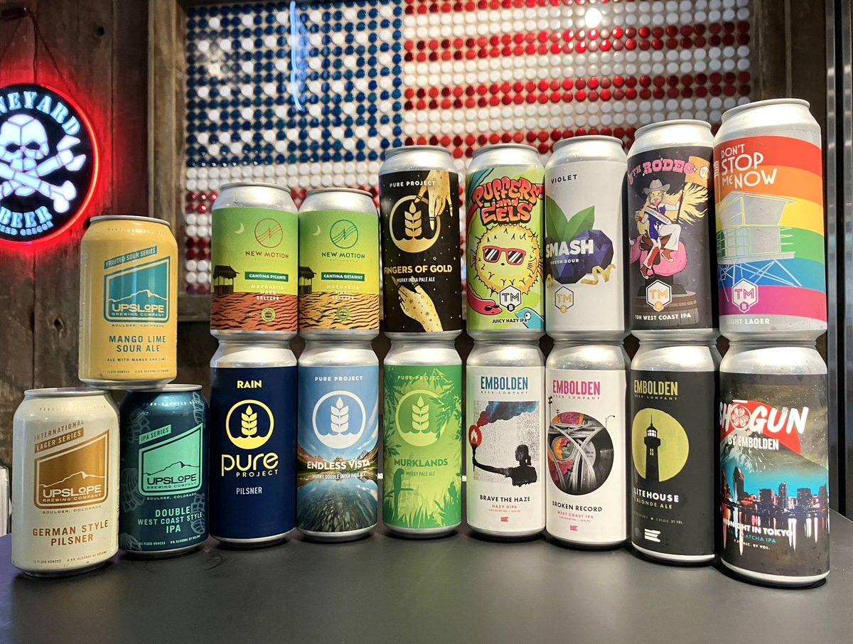 aa_yokohama's tweet image. 本日は新入荷の木曜日🆕💨

@trademarkbrew 
@purebrewing 
#embolden
#newmotion
@upslope 
より17種入荷しております🫡

新規取扱ブリュワリーとしてはNew Motion Beveragesのクラフトビール専門ブランド「Embolden Beer」‼️ 
是非お試し下さい🙇
本日も皆様のご来店お待ちしております‼️