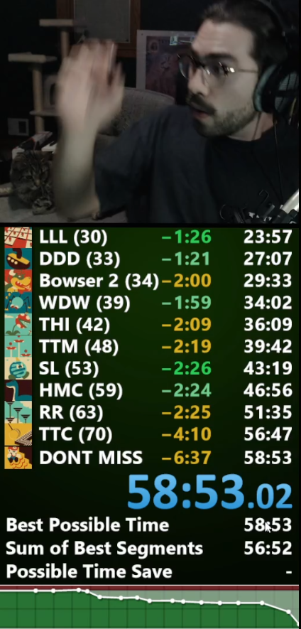 1:05:something --> 58:53 ???