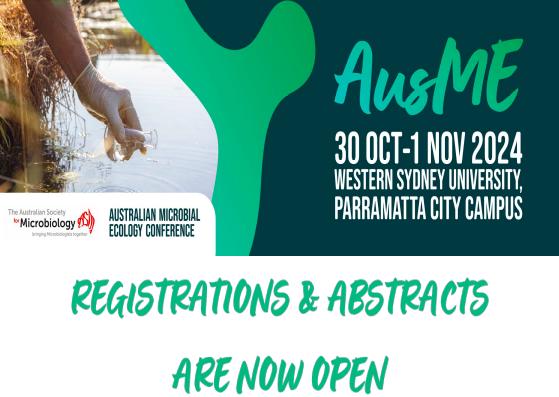 AusMe_2024 (@ausme_2024) on Twitter photo Registrations for #AusME24 are now open!
ausme-microbes.org.au/registration
We have 6 abstract categories, so submit now for your chance to showcase new findings, meet collaborators and exchange ideas at <a href="/westernsydneyu/">Western Sydney University</a>'s Innovative Parramatta City Campus Registrations for #AusME24 are now open!
ausme-microbes.org.au/registration
We have 6 abstract categories, so submit now for your chance to showcase new findings, meet collaborators and exchange ideas at <a href="/westernsydneyu/">Western Sydney University</a>'s Innovative Parramatta City Campus