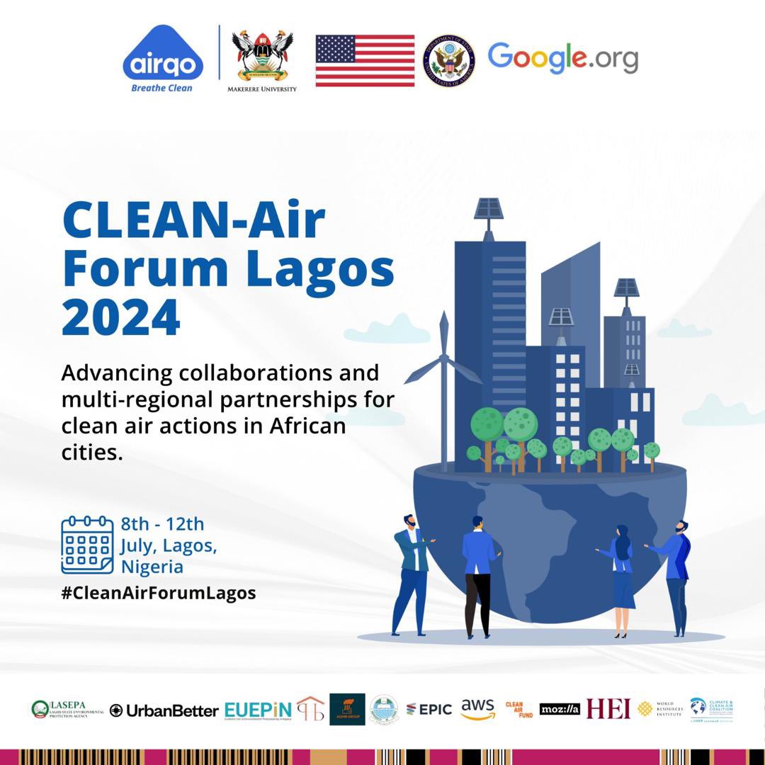 I was honored to present during this year's Clean-Air Forum by <a href="/AirQoProject/">AirQo</a>.
It was great sharing the data strategies by Breathe Cities to combat air pollution and protect public health across different cities under the initiative.
#Cleanairforumlagos
#airpollution