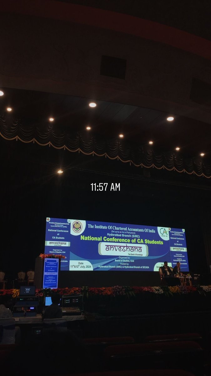 Mj__Ram's tweet photo. - #NationalConferenceForCA #SICASA #ICAIHyd https://t.co/d04aDwX4C7