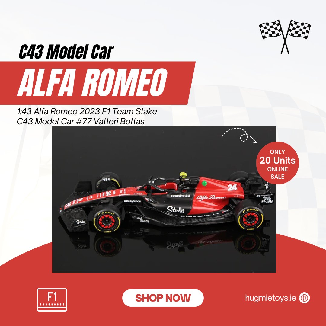 hugmie_official's tweet image. Grab the Limited Edition 1:43 Alfa Romeo 2023 F1 Team Stake C43 Model Car 🏎️✨ #modelcar #alfaromeo #modelcollection #model #modelcollector #toycollector #Hugmie