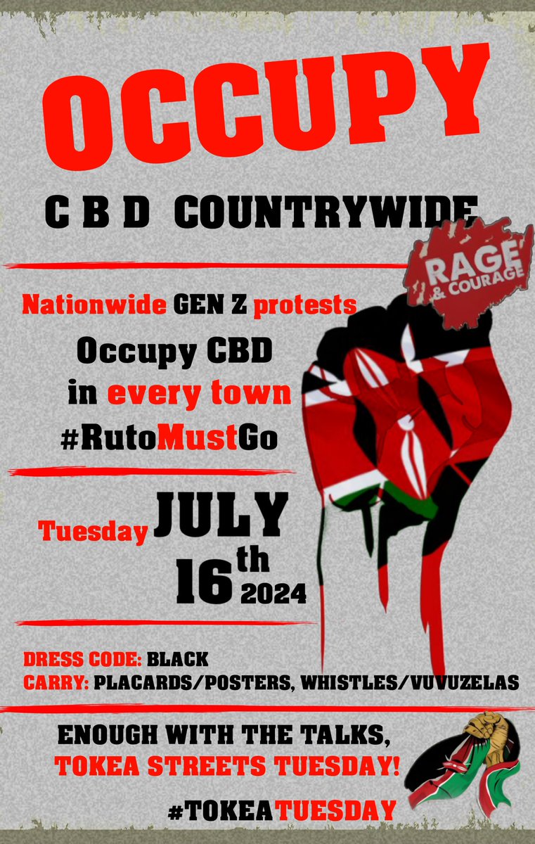 Mhenga78's tweet photo. #OccupyEverywhere
#OccupyCBD
#RutoMustGo #OccupyCBDThursday #OccupyMeru #OccupyEmbu #OccupyEldoret #OccupyKenya https://t.co/7iDGd13j8V