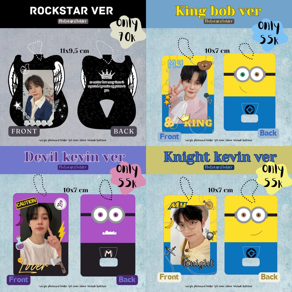 Bluenight95_'s tweet photo. ✨OPEN PRE-ORDER✨ [HELP RT &amp; LIKE]

PHOTOCARD HOLDER CAHOL KPOP

📍 SURABAYA 
⏳di buat sesuai pesanan 
🔗https://t.co/TAWw0jDspf
💰 55k-70k
💌 DM for any questions!

Tags; wts wtb want to sell cahol minion flower kpop bts txt svt bnd kepler pc sell ina poca photocard holder https://t.co/ZFhu0vHN68