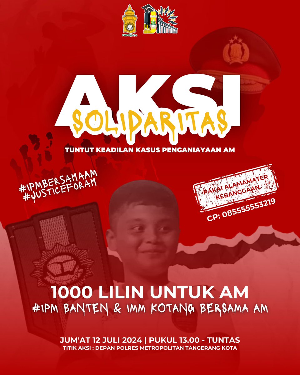 riandyprawita's tweet photo. Kemarin di Sumbar. Besok Banten bergerak. Kawal🫵🏻
#JusticeForAM
#IPMBersamaAM https://t.co/32WNOf1OGQ
