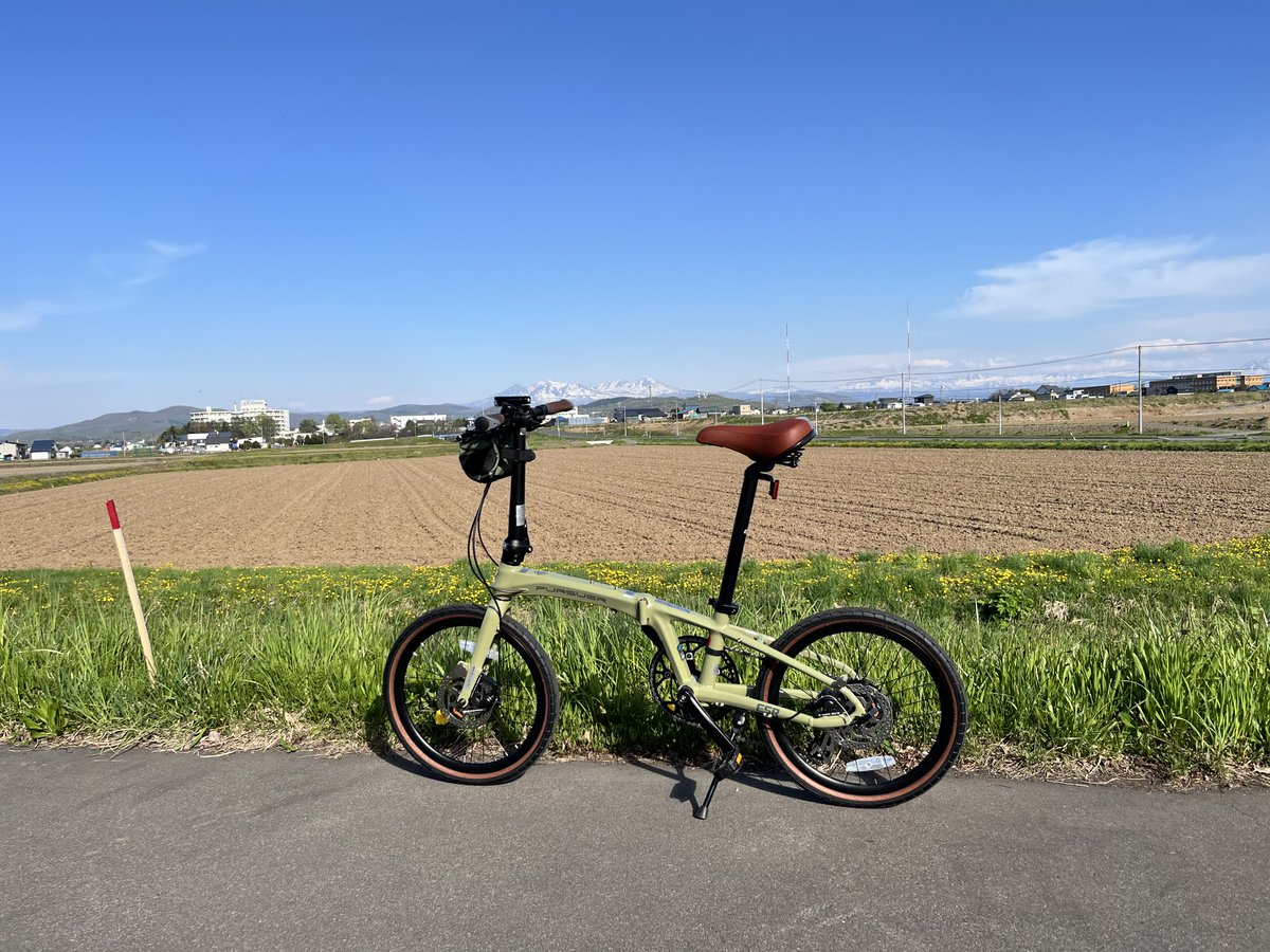 ESR_Bicycle's tweet photo. 北海道、旭川にお���まいのⅯ様からPURSURE（パーサー）と素敵な旭川の風景の写真を送って頂きました。
きっと梅雨も無くカラッとした気持ちの良い初夏なのでしょうね。 https://t.co/k4zdTrRzes