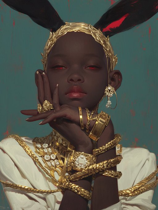 &ldquo;Sad Gurlz Luv Money ii&rdquo; 🪢🐰💁🏿&zwj;♂️💁🏿&zwj;♀️💍💎🐰🪢  #aijourney #midjourney  #nijijorneyv6 https://t.co/evj8IL<a href="/tag/aijourney"class="tags">#aijourney</a><a href="/tag/midjourney"class="tags">#midjourney</a><a href="/tag/nijijorneyv6"class="tags"><span>#nijijorneyv6</span></a>