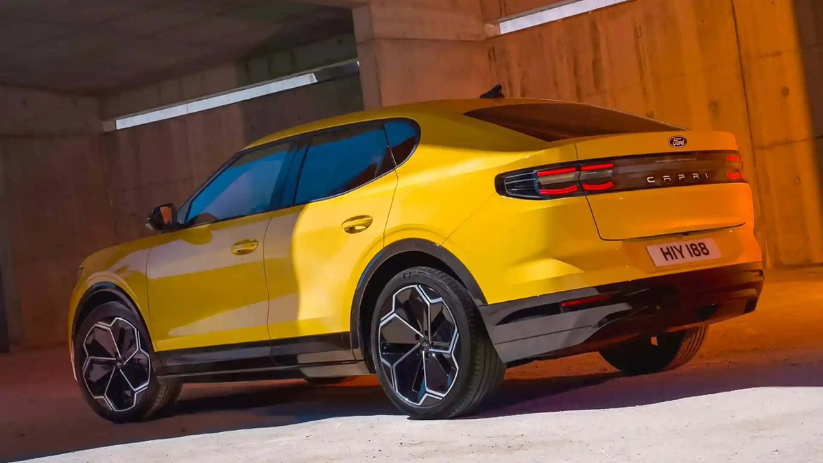 EVsLaneofficial's tweet photo. Ford's iconic sports coupe, the Capri, is making a comeback as an electric sportsback SUV. https://t.co/vntJzqABWU