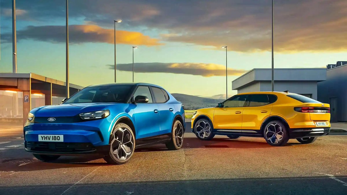 EVsLaneofficial's tweet photo. Ford's iconic sports coupe, the Capri, is making a comeback as an electric sportsback SUV. https://t.co/vntJzqABWU
