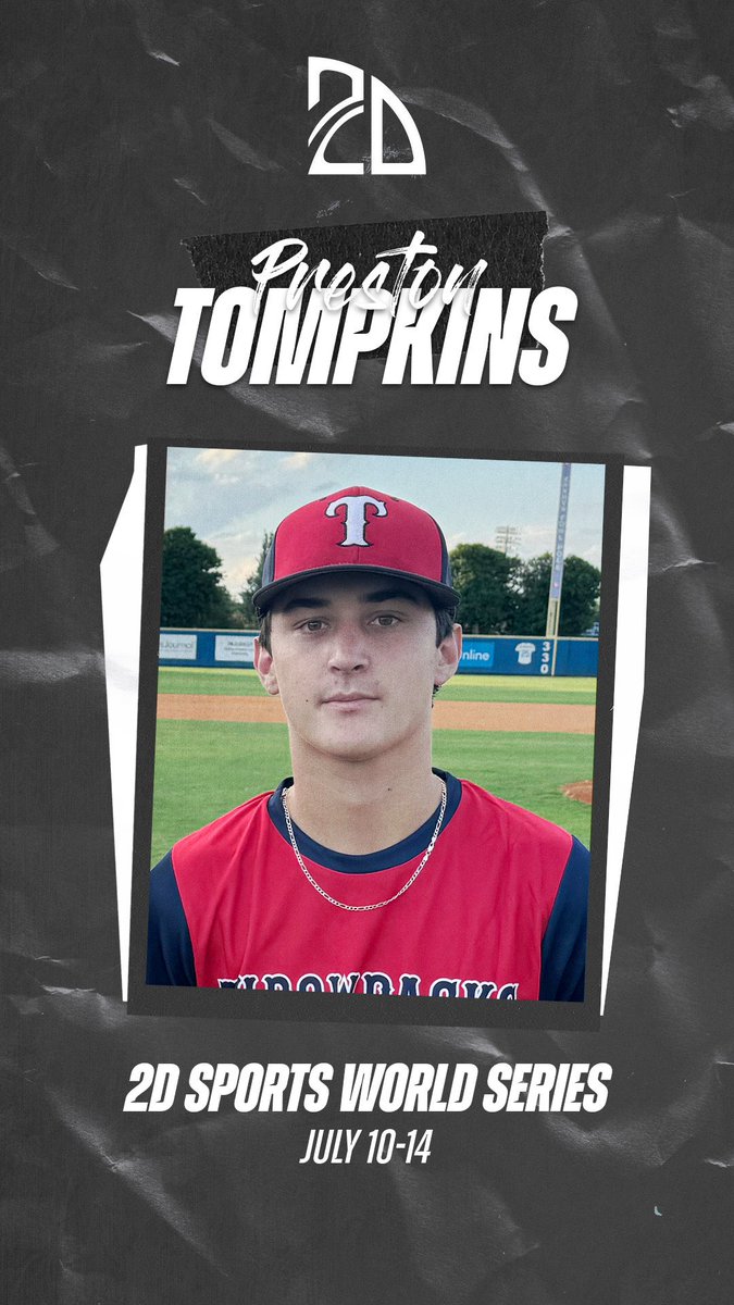 2D Sports Tennessee (@2dsportstn) on Twitter photo ⭐️Player of the Game⭐️
Preston Tompkins(<a href="/ptompkins24/">Preston Tompkins</a>): 4.0IP 5 K 1ER
Throwbacks Baseball(<a href="/BroadwayBacks/">Throwbacks Baseball</a>)
Fred J Page High |2024| TN
Hendrix College #2DHitting #2D2024 ⭐️Player of the Game⭐️
Preston Tompkins(<a href="/ptompkins24/">Preston Tompkins</a>): 4.0IP 5 K 1ER
Throwbacks Baseball(<a href="/BroadwayBacks/">Throwbacks Baseball</a>)
Fred J Page High |2024| TN
Hendrix College #2DHitting #2D2024