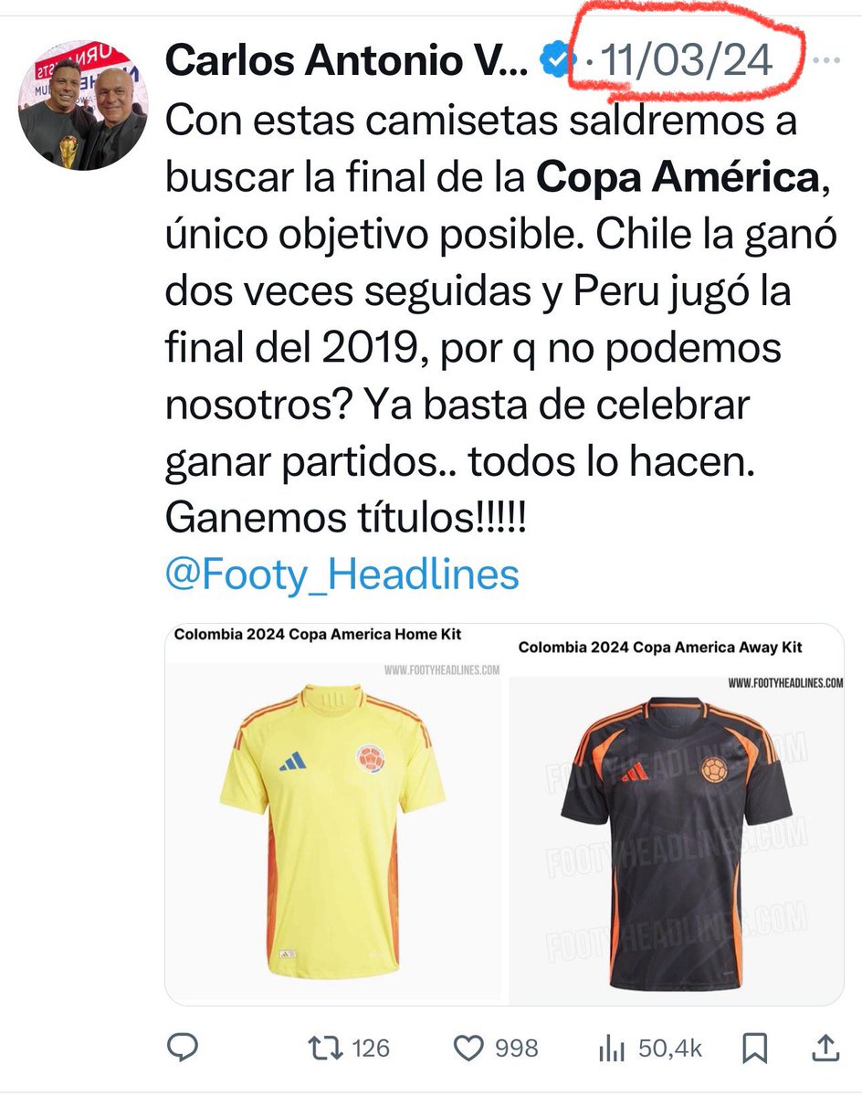 velezfutbol's tweet photo. Lo logramos!!!!! Jugando como EQUIPO todo es posible!!!! Excelente…. Felicitaciones 
Imperdonable no estar en una final con estos jugadores… la apuesta se ganó … @FCFSeleccionCol https://t.co/RtJIymMtzP