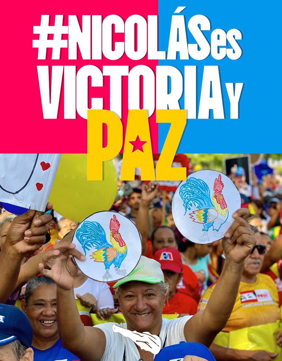 Concejal_Julio's tweet photo. La paz nos pertenece y no permitiremos que los que tanto odian al pueblo nos las quieran arrebatar.
Nicolás Maduro ha demostrado ante cualquier circunstancia su apoyo y amor al pueblo de a pie y es por eso que el 28j Venceremos.
@dcabellor
@Concejal_Julio
#NicolasEsVictoriaYPaz https://t.co/svrgmY71lr