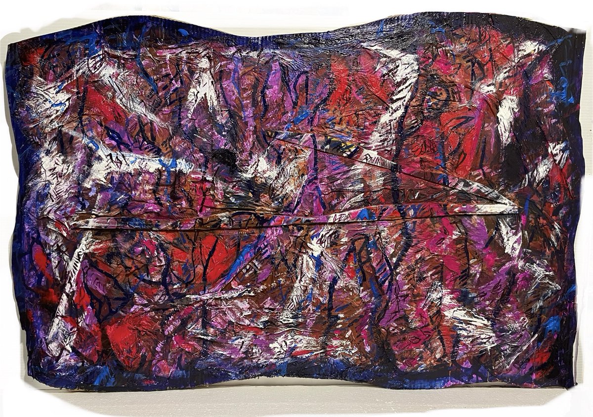 RutkowskiNathan's tweet photo. Karaoke Party. Composition 7/10/2024. Acrylic on paper towels plastic and cardboard mounted to plywood.
#automatism #collage #assemblage #artepovera #abstraction #painting #abstractpainting #easelpainting #brushpainting #expandedpainting #supportssurfaces #gesturalabstraction #nathanrutkowski #nathanrutkowskiartist