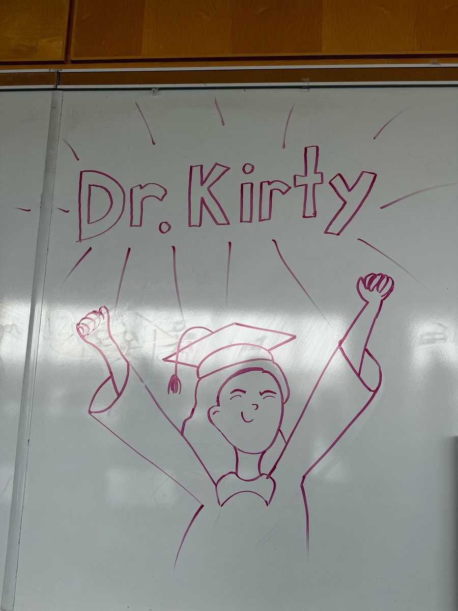Big day! Congratulations Dr Kirty D Krieger for a successful dissertation defense. Another science offspring about to be released into the wild.