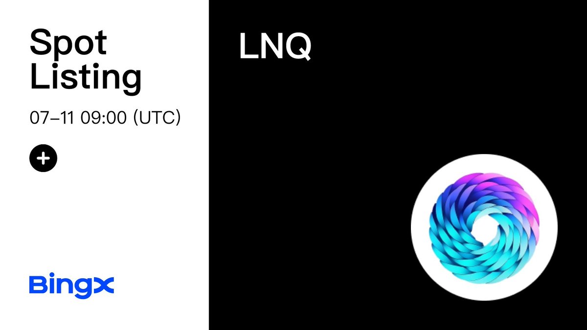 BingXVietnam's tweet image. 📣 SPOT #BINGX NIÊM YẾT TOKEN #LinqAI (LNQ)

📌 Cặp giao dịch: LNQ/USDT
📌 Thời gian: 16:00 11/07/2024
⚡️ Giao dịch ngay: bingx.com/vi-vn/spot/LNQ…
⚡️ Chi tiết: bingx.com/vi-vn/support/…
@linq_ai