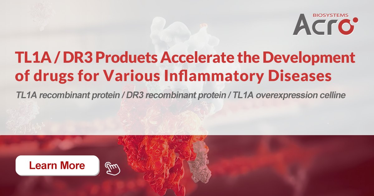 In 2023, there were four significant transactions in the global autoimmune disease field, three of which were related to the TL1A target. To meet the demands for developing targeted TL1A / DR3 antibody drug, click for more information: acrobiosystems.com.cn/L-1133-TL1A.ht…