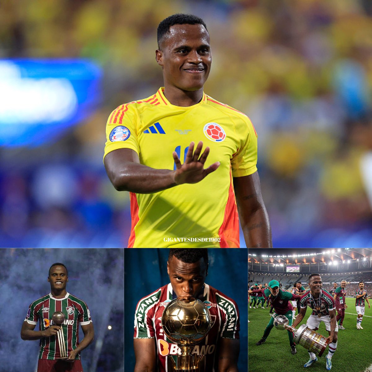 GDesde1902's tweet photo. E Jhon Árias conseguiu alcançar todas as finais que era possível um jogador da América do Sul dos últimos 8 meses.

Libertadores
Mundial
Recopa
Copa América

Craque, o seu povo ama você. https://t.co/1pRJgYUNkp
