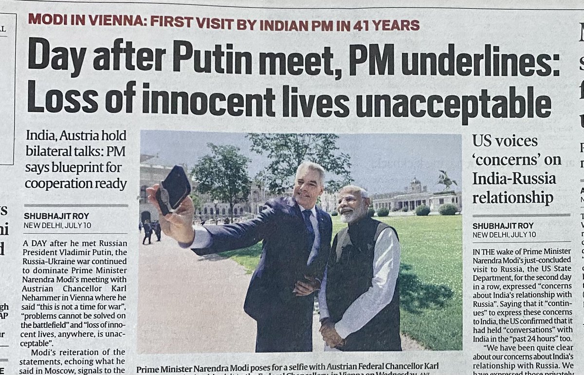 SirKazam's tweet photo. Yes Prime Minister totally unacceptable!!! #ModiInAustria #Austria #Modi #Russia #GujaratRiots #MobLynching https://t.co/9fjGtVzPRy