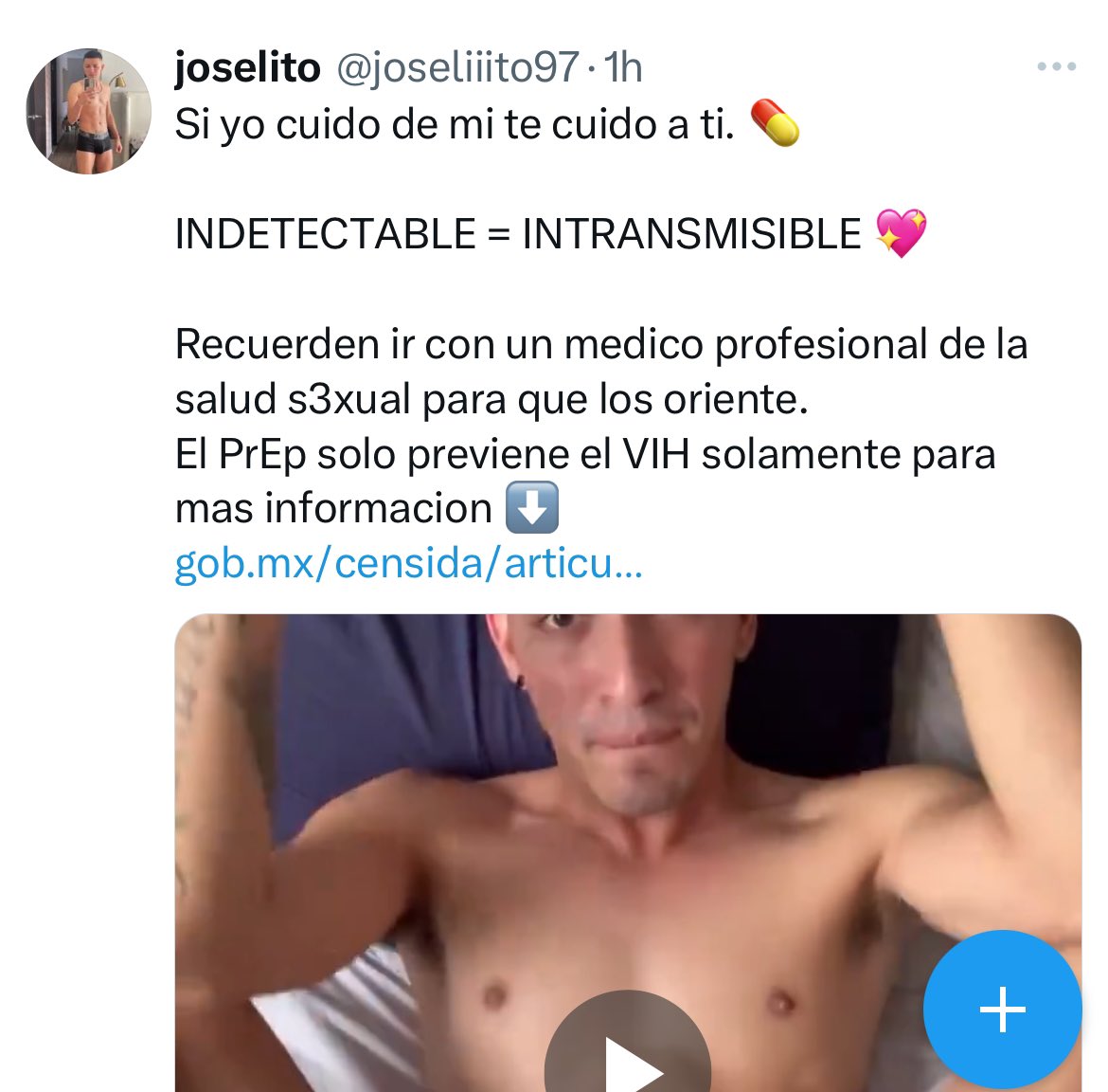 orramos's tweet photo. Me acaba de regresar la fe en los creadores de contenido sexual, en los hombres que tenemos sexo con hombres y en todo.
Vayan a @joseliiito97 (es sexual) tiene el MEJOR VIDEO que he visto sobre PrEP y Indetectable = Instransmisible.
De esas cosas que me hubiera gustado hacer. https://t.co/zoS6mKRllh