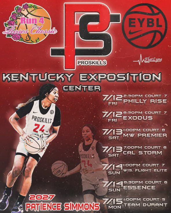 Patience (B) Simmons (@pbs_buckets) on Twitter photo Thank you <a href="/flatlynedigital/">FlatLyne</a> again for the graphics. Anyone in need of graphic designs, This Is It!
We are locked in and looking forward to this upcoming tournament in Kentucky. <a href="/TFNsRun4Roses/">TFN's Run 4 Roses</a>
<a href="/ProSkillsEYBL/">ProSkills Basketball</a> 16U🖤❤️ Thank you <a href="/flatlynedigital/">FlatLyne</a> again for the graphics. Anyone in need of graphic designs, This Is It!
We are locked in and looking forward to this upcoming tournament in Kentucky. <a href="/TFNsRun4Roses/">TFN's Run 4 Roses</a>
<a href="/ProSkillsEYBL/">ProSkills Basketball</a> 16U🖤❤️