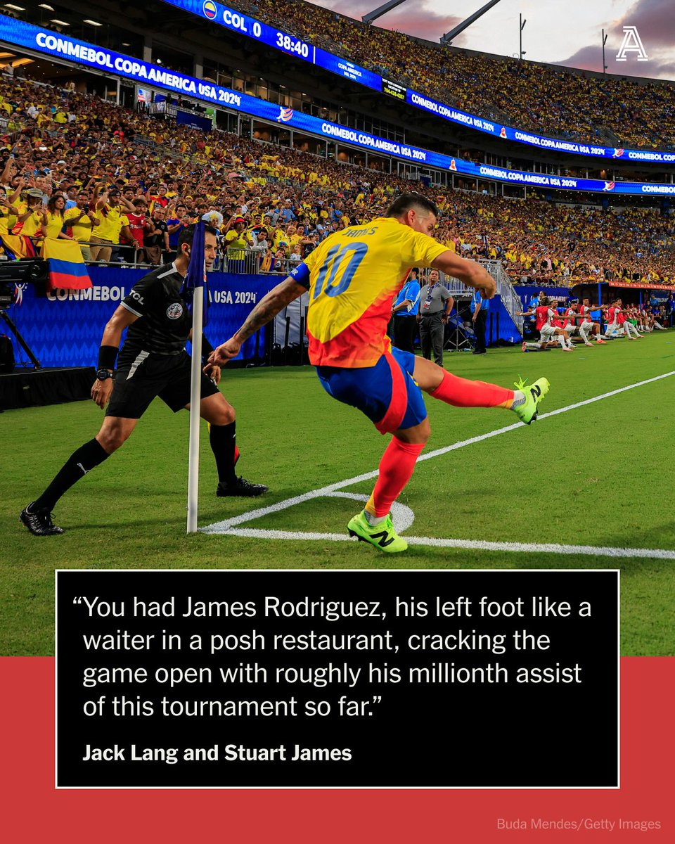 TheAthleticFC's tweet photo. "Football is goals, fantasy, joy. It is also this. And this was absolutely brilliant."

@jacklang and @stujames75 summed up Colombia's 1-0 win over Uruguay perfectly.

Full match takeaways ⤵️
https://t.co/l6xZxgycpJ https://t.co/w17CX8IJCU
