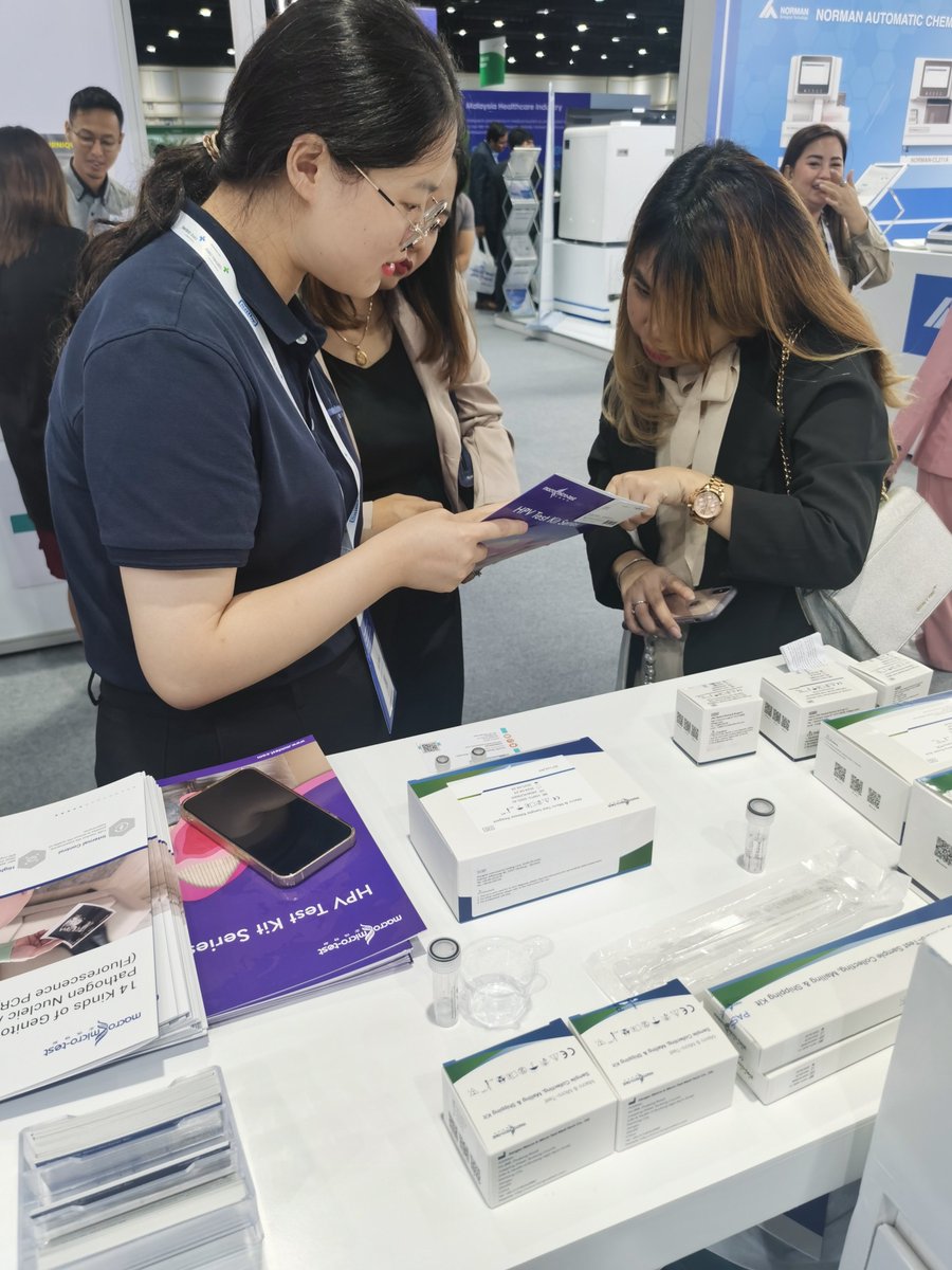MacroMicroTest's tweet image. Fabulous opportunity to feel the passion and innovation of medical diagnostics industry at  at Medlab Asia.
Drop at #Booth H6. C58 in Queen Sirikit National Convention Center (QSNCC), Thailand and let us explore more possibilities of the industry with you.
#medlabasia#hpv #tb
