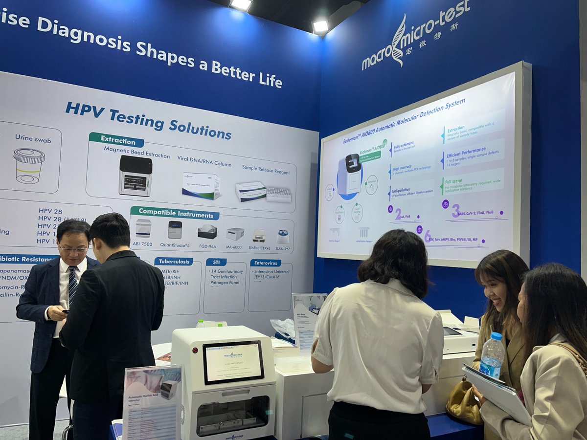 MacroMicroTest's tweet image. Fabulous opportunity to feel the passion and innovation of medical diagnostics industry at  at Medlab Asia.
Drop at #Booth H6. C58 in Queen Sirikit National Convention Center (QSNCC), Thailand and let us explore more possibilities of the industry with you.
#medlabasia#hpv #tb