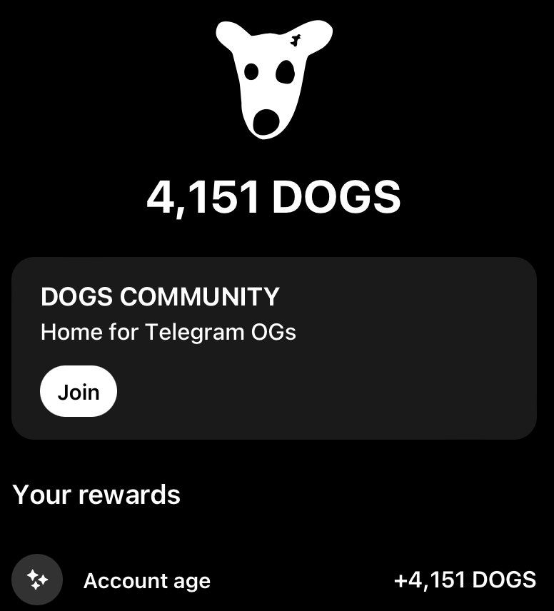 在Telegram上迅速传播并且24H内过了100万用户的 $DOGS  其实大家小时候就玩过了  
翻译成中国的版本：“今天是马化腾，生日官方发福利，测试你的账号并转发XXX就能得到100个QB，亲自试过了，是真的，家人们快去领吧”

$DOGS 把上述故事中转发xxx变成了点击t.me/dogshouse_bot/… 领取，见者有份🫡🫡