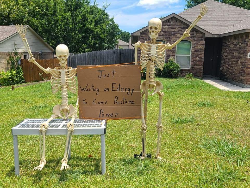 Hey Entergy!  You might want to check on the down power lines on the ground, on the road, &amp; in the creek at 13231 Calvary Road, Willis, Texas.  I’ve only called you 3 times in 3 days. #entergy #downpowerlines #dobetter #HurricaneBerryl