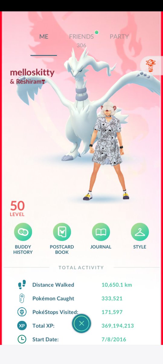 melloskitty's tweet photo. After almost 5 years of having Momcatty as my buddy.. It's time.💜
Fyi, I haven't seen any HOTD eps yet!😅
#pokemongo #newbuddy #reshiram https://t.co/xOiDf6Sneb