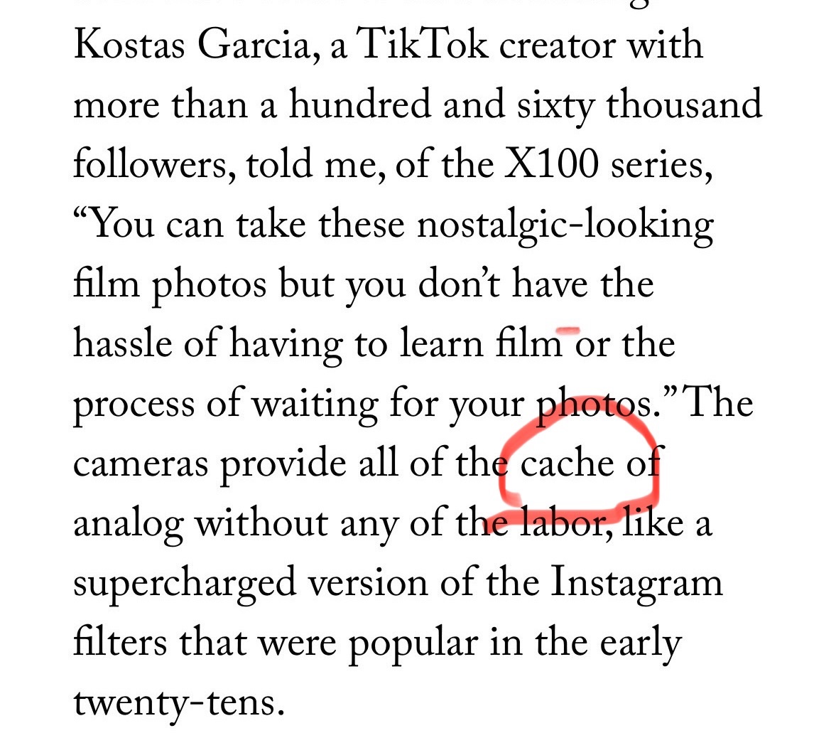 raberndt's tweet photo. Really, @NewYorker, cache? I think you mean cachet. Where are your famous copy editors? https://t.co/40HRAx0CV8