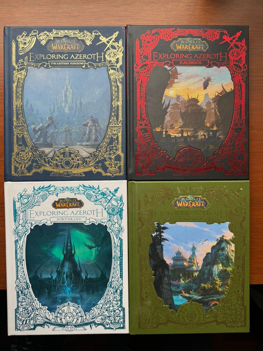 For_Lordaeron's tweet photo. ¡EXPLORANDO AZEROTH: A LA VENTA!
Solo válido para #Perú 🇵🇪
A la venta los cuatro libros EN INGLÉS de la colección Explorando Azeroth.
La única transacción disponible será en soles (S/.).
Entregas solo en LIMA.
A continuación, los detalles 👇 https://t.co/Y3J0BgYWvb