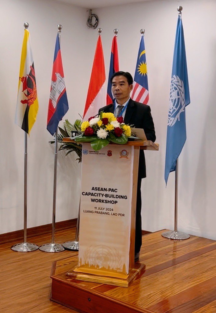 Nichanee's tweet photo. 📣 Happening now! #ASEANPAC Workshop co-hosted by the State Inspection Authority 🇱🇦 and @UNODC_AC  in Luang Prabang. Delegates from #ASEAN Member States are gathered to discuss key findings and strategies for #UNCAC Implementation creating a culture of integrity &amp; accountability. https://t.co/m35G76vS9H