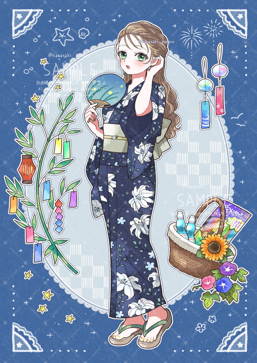 Commissionご依頼で、匂香 薫子様(nioka_kaoruko)の7月」|花咲どら