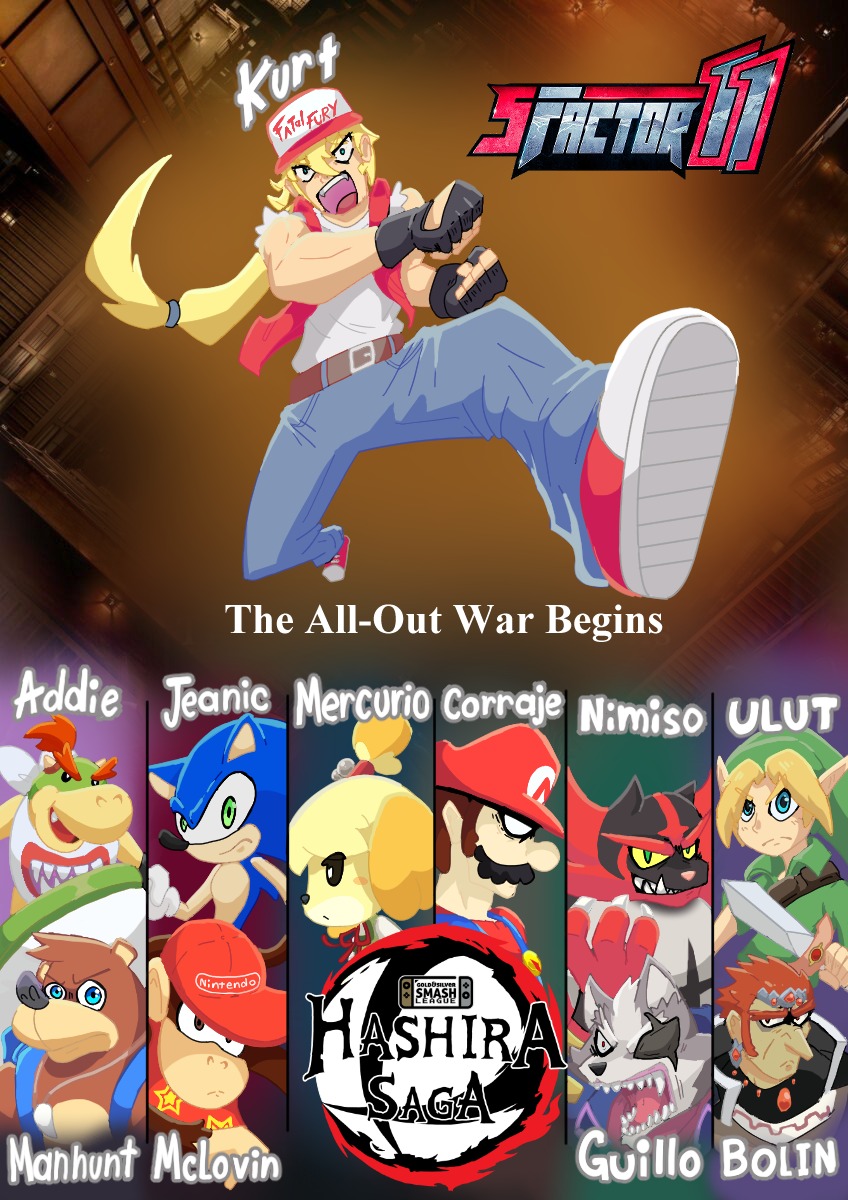 GOLD_SILVER_SL's tweet photo. A la guerra!  Suerte en #smashfactor11 @sfactorgaming 
KURT
@JosueGlzMKT 
@CorrajeS 
@Mercuri0Hg 
@NimisoPM 
@Julioandthebird 
@GuilloGoiza 
@BolinTenorio 
@JeanJeanic 
@Ulut64
@GKurt22715

CREDITOS: @MejeAnimation  hace Comisiones, recomendadisimo! https://t.co/iScUeqvmQD