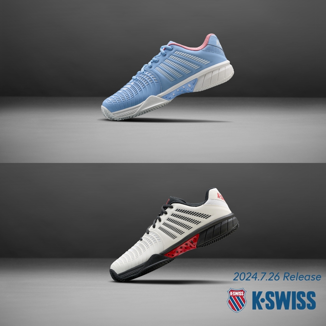 dunloptennisjp's tweet photo. 👟K-SWISSテニスシューズ 2024Fall＆Winter 情報解禁！
軽量で、通気性・耐久性に優れたオールコートモデル「Express Light 3」の新色が登場‼👍
メンズはシンプルなホワイト×ブラック、レディースはコートで映えるライトブルー×ピンクです🙌
📅発売日：7月26日
詳細は▶https://t.co/p9zeev8aHl https://t.co/nMQkw19Tiw
