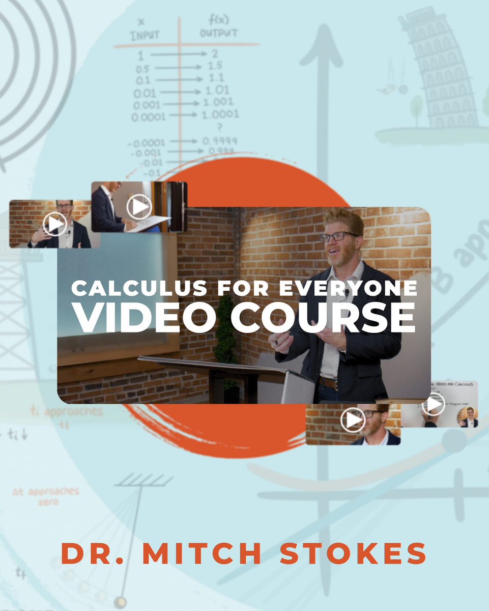 RomanRoadsPress's tweet photo. Pulling from over a decade of experience teaching Calculus, Dr. Mitch Stokes presents the mathematics of change in an extremely effective way for anyone with a first-year course in algebra in this new video curriculum. The video course is designed to accompany the Calculus for Everyone textbook. 

https://t.co/2xmaHFot1O