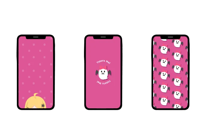 【スマホ用壁紙】夜空メル 壁紙のみの使用でご自由にどうぞ〜!! #メルArt