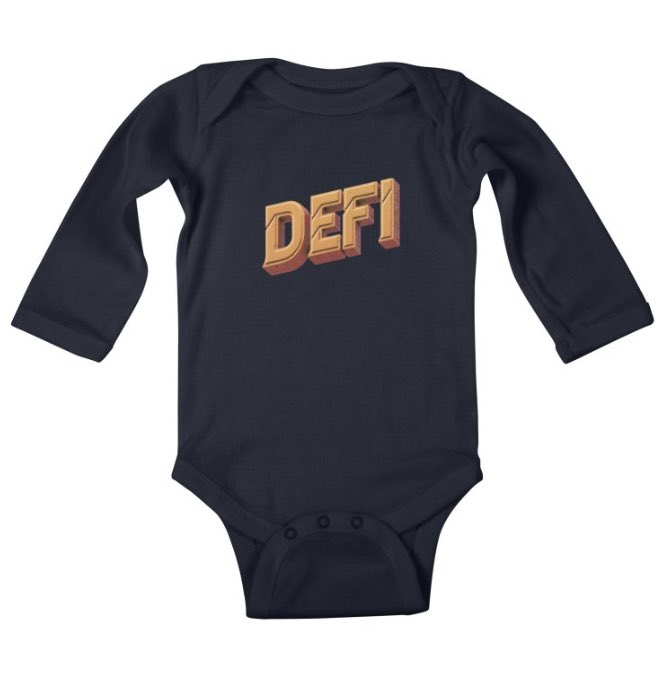 _nftees_'s tweet photo. Wear your crypto!! Our bold 3D DEFI graphic lets you showcase your support for decentralized finance in style. Stand out, find fellow degens, and connect with builders!! Get your gear and see who else is cooking #defi #fintech chic. https://t.co/Q7JQ58La8C