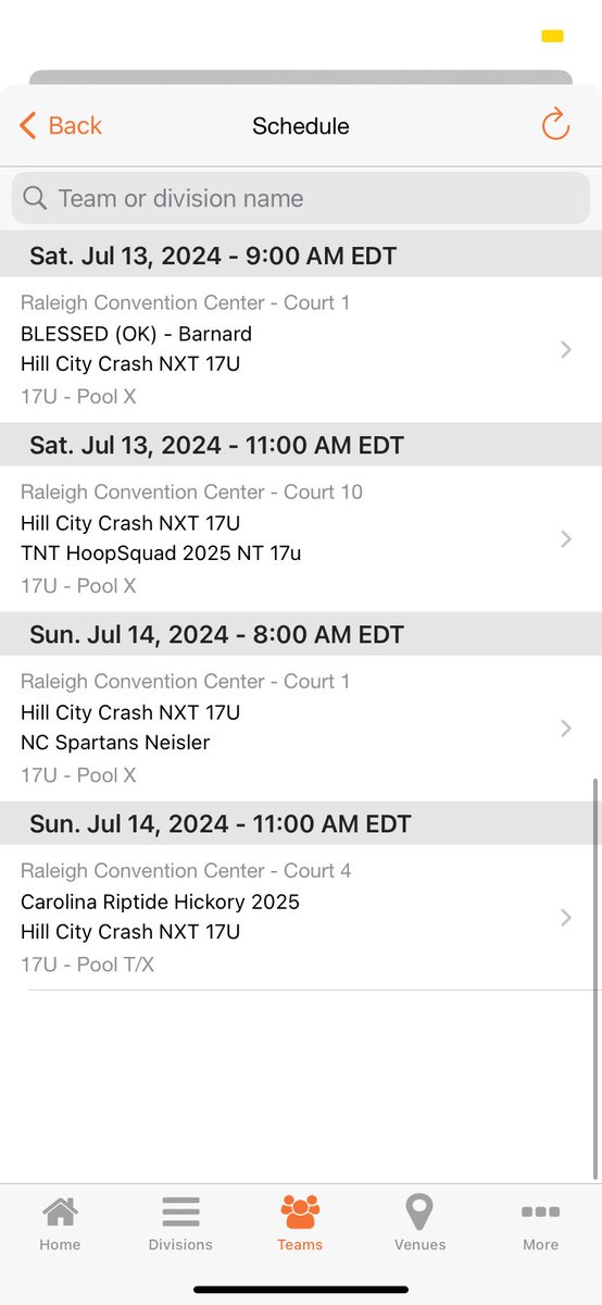 I will be playing in Raleigh nc live period Phenom event Thursday-Sunday!! Schedule for all weekend!!! <a href="/Hillcitycrash/">Hill City Crash</a> <a href="/CoachQVA/">CoachQ</a>