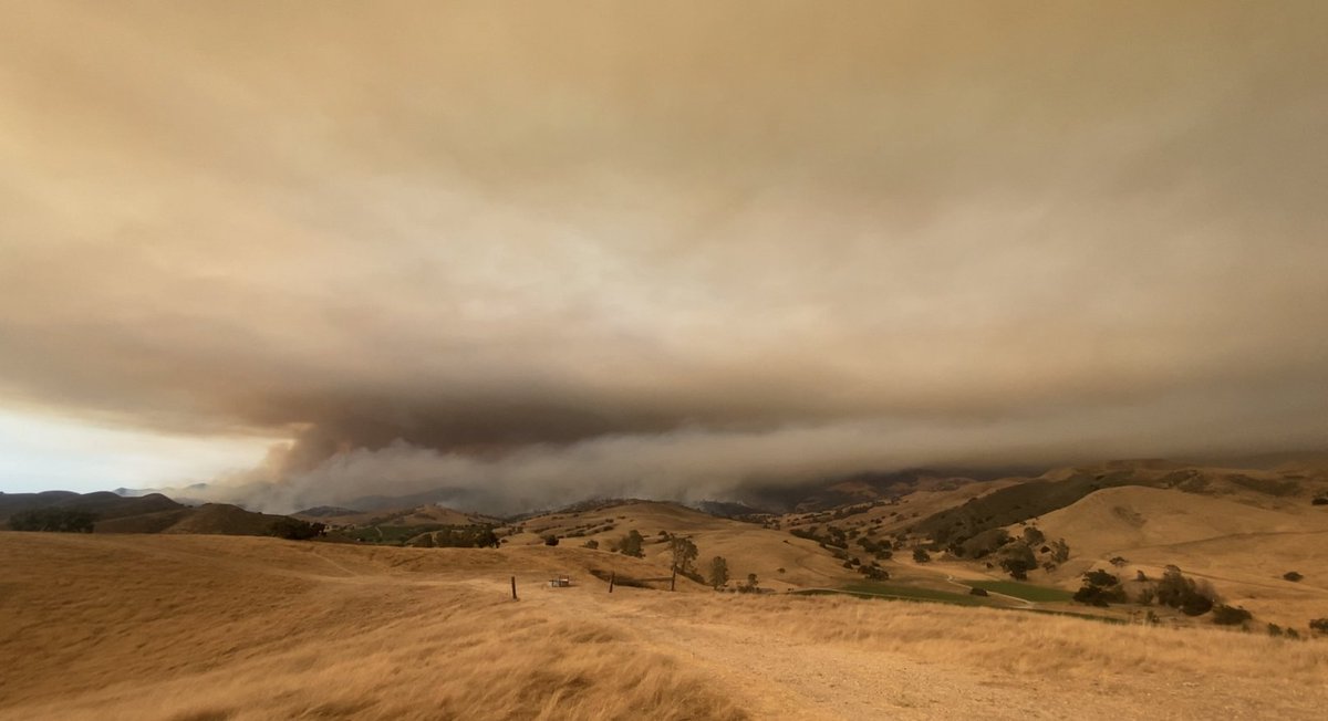 Update: Lake Fire 29,187 acres in the Santa Ynez Valley of Santa Barbara County.
Containment 16%
Back burns were set under approved weather conditions to help slow the fire's forward progress.  This shot was off of Baseline Ave.