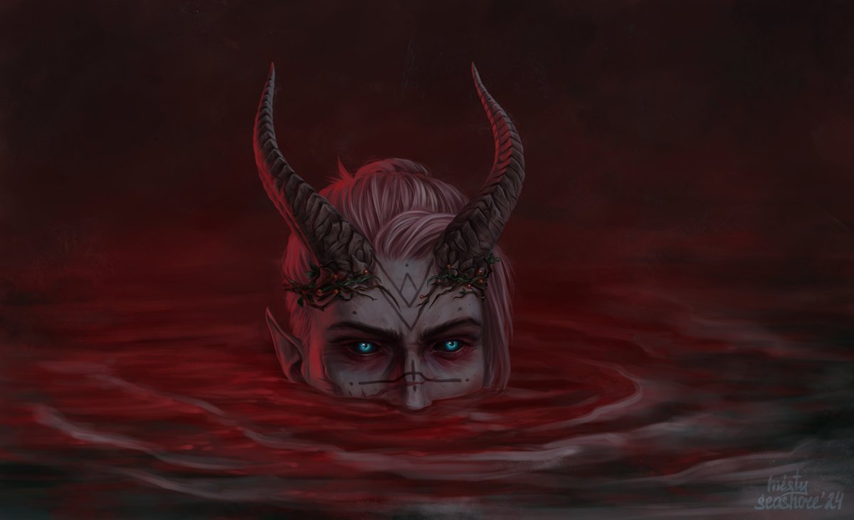 Finished this little art with my Dark Urge. Nothing extra, just his eyes.
I'm very happy to finally draw something for myself.
#BaldursGate3 #BG3