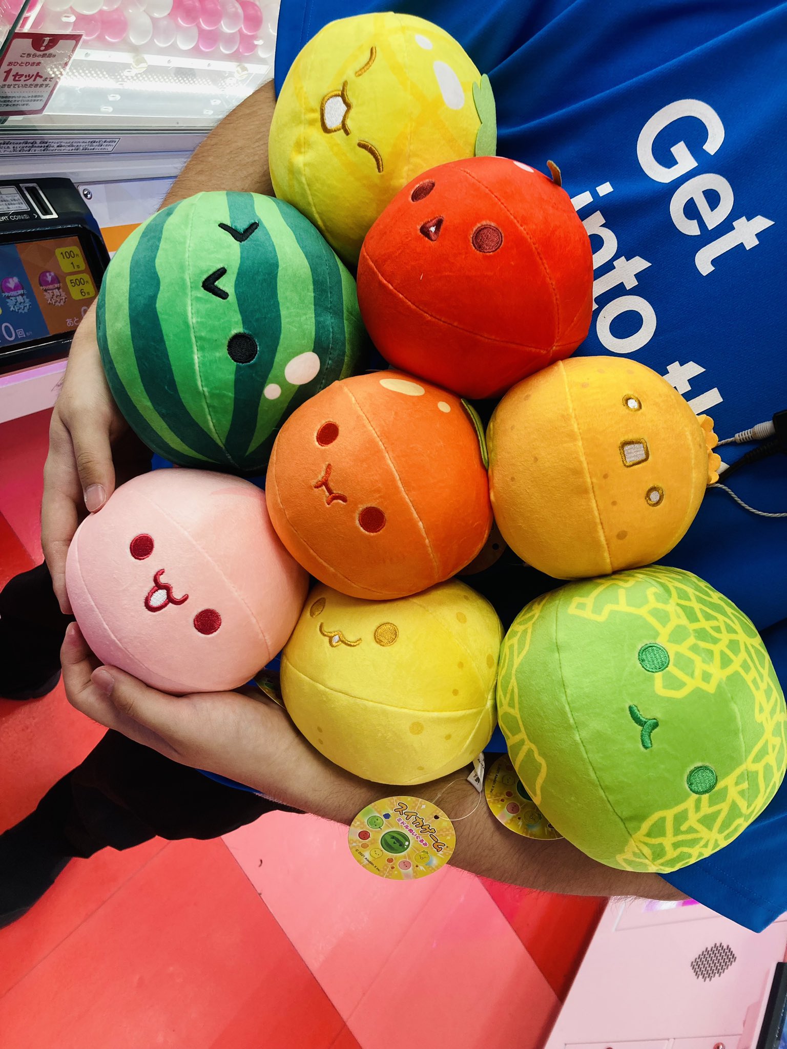 Amazon.co.jp: スイカゲーム ミドルぬいぐるみセット : Toys & Games