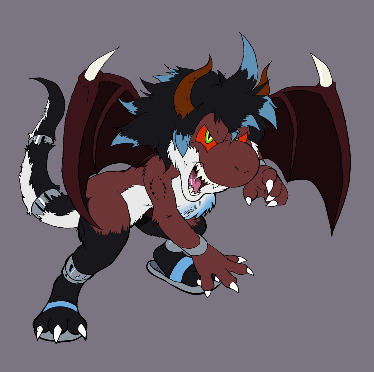 Mariouniverse1's tweet image. I evil'd them.

Consider this a peek at what I alluded to earlier in my last post.

Chaotic and possessed Ardalux &amp;amp; Fantom 

(Both belong to @DerpySheyla)