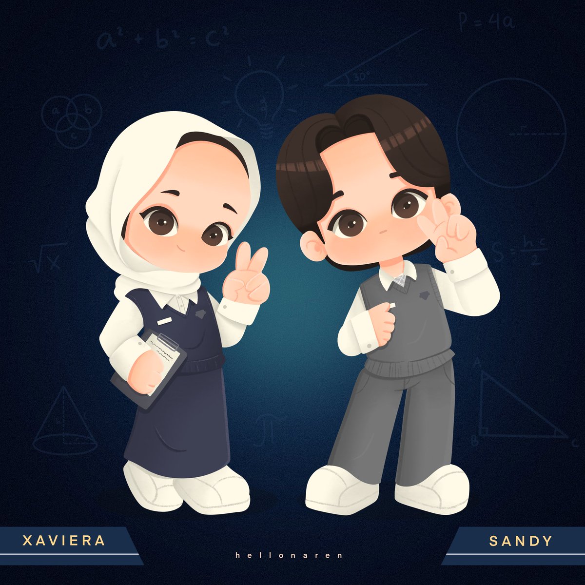 hellonarenn's tweet photo. 2 jagoan Naren di kompetisi Clash Of Champions by @ruangguru 😭🫵🏼🔥

#clashofchampions #ruangguru #xaviera #sandy #fanart #hellonaren https://t.co/uXDTxU5xY1